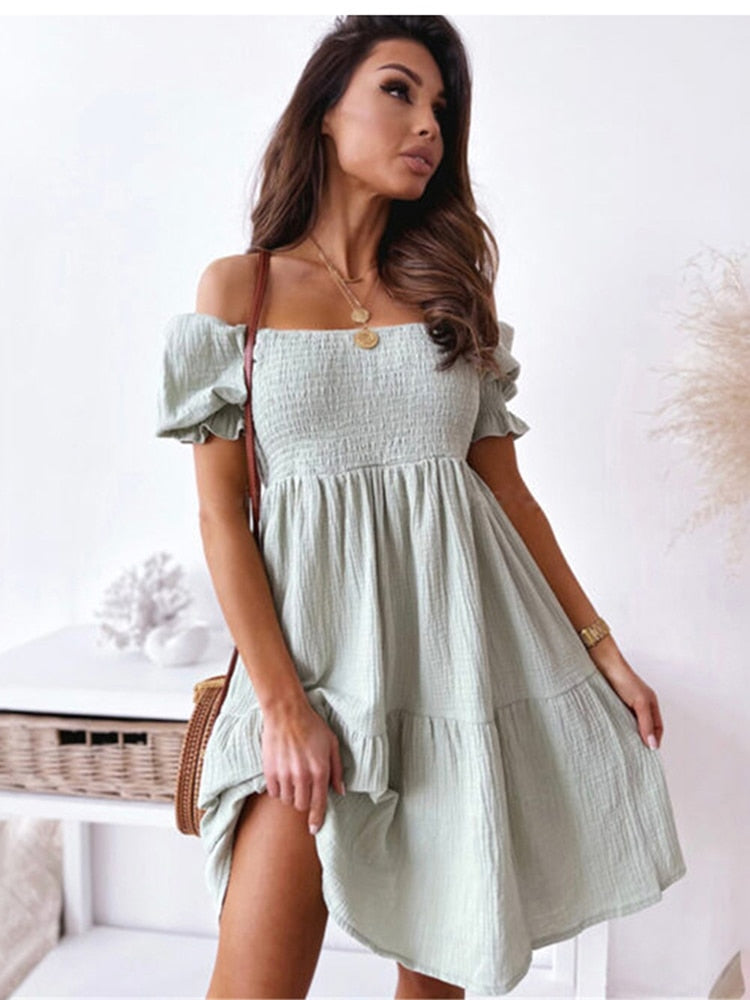 Quinn White Short Dress