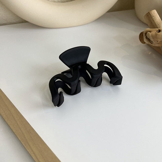 Wavy Coffee Hair Clip