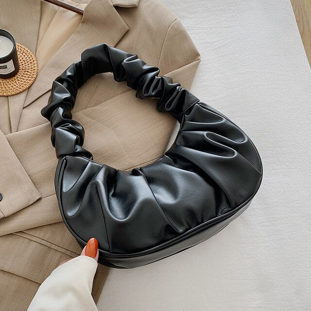 Pleated Cloud Handbag
