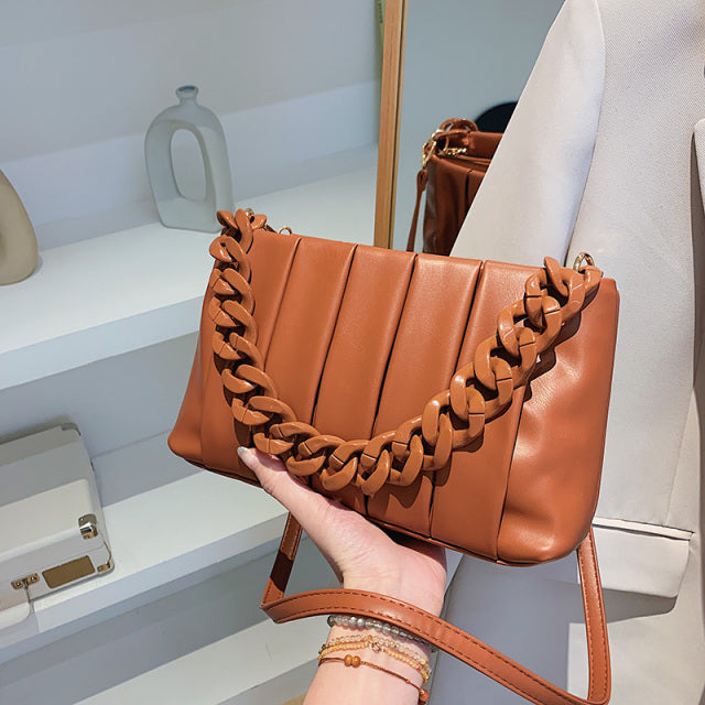 Leather Crossbody Shoulder Bag