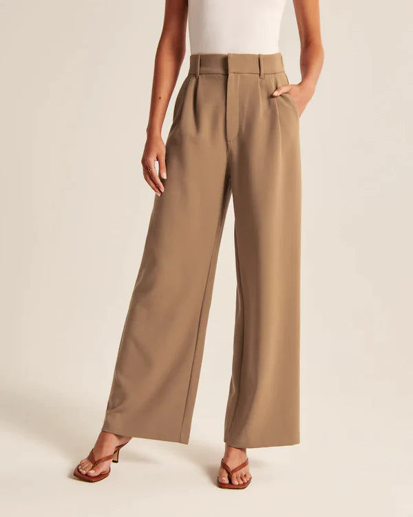 CEO Wide-Leg Tailored Pants