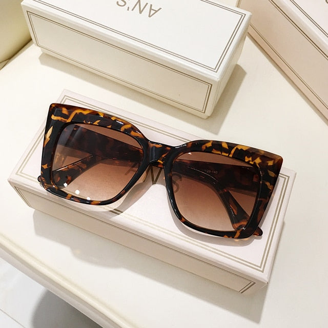 Rectangle Cat Eye Sunglasses