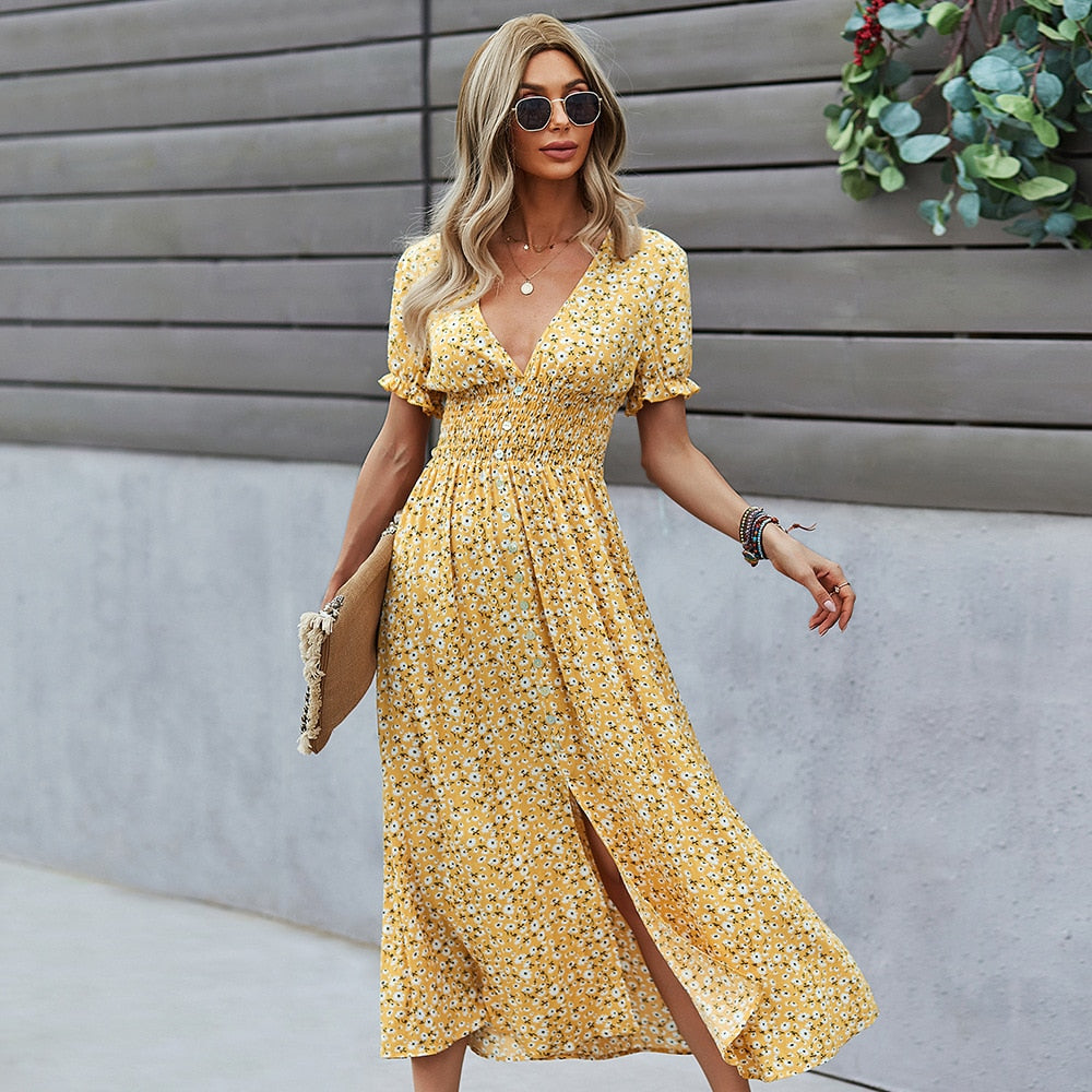 Kate Floral Midi Dress