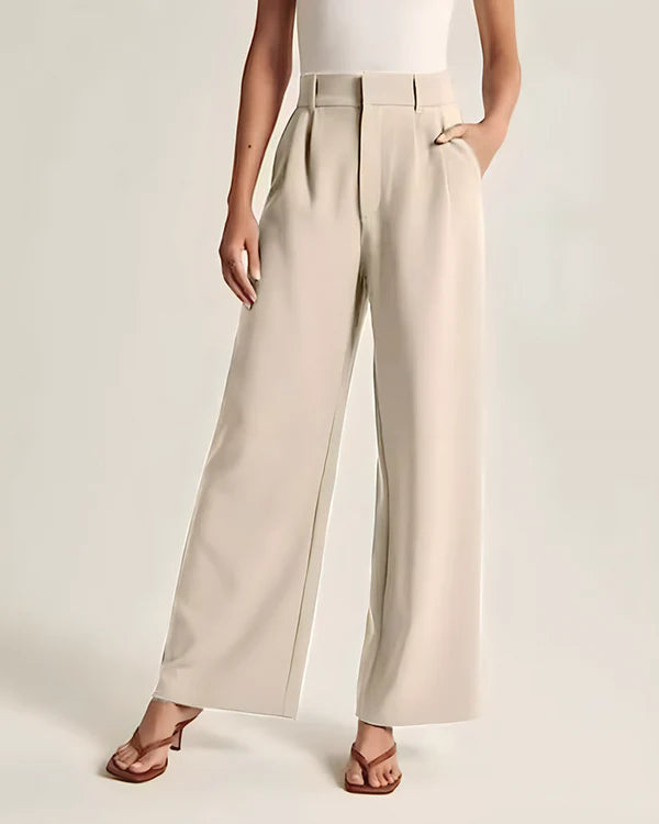 CEO Wide-Leg Tailored Pants