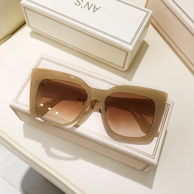 Rectangle Cat Eye Sunglasses
