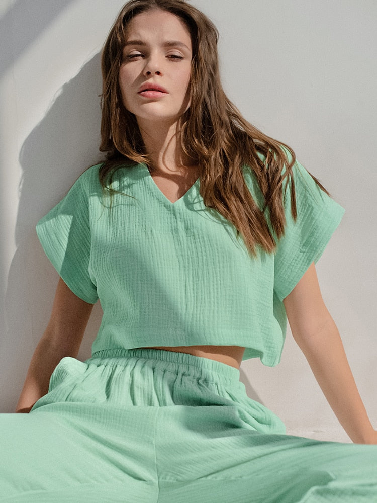 Cozy T-Shirt and Sweatpants Pajama Set
