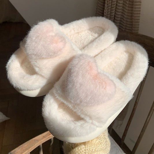 Love You Lots Fluffy Slippers