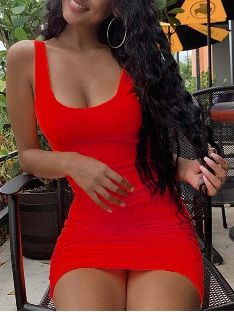 Willow Square Neck Mini Dress