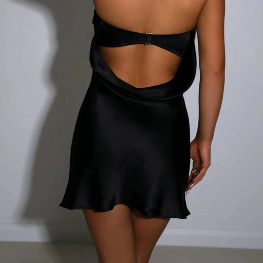 Bailey Strapless Satin Mini Dress