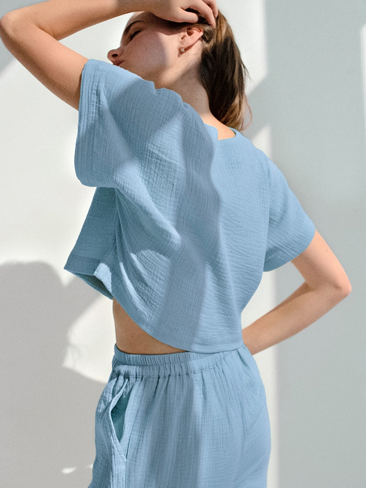 Cozy T-Shirt and Sweatpants Pajama Set