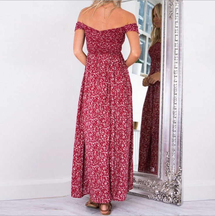 Natalia Strapless Beach Summer Dress