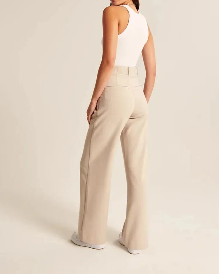 CEO Wide-Leg Tailored Pants