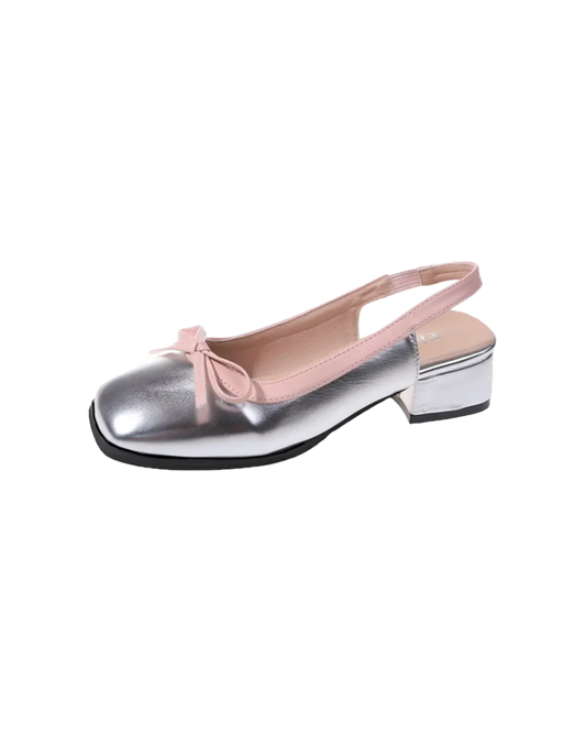 Ballerina Pumps Silver