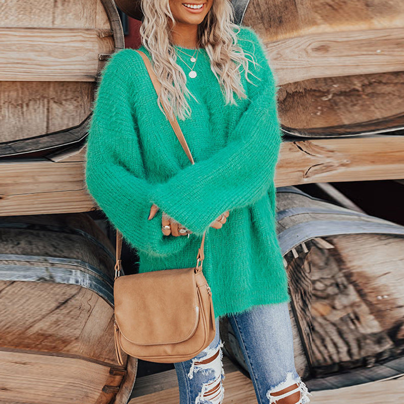 Fuzzy Knitted Sweater